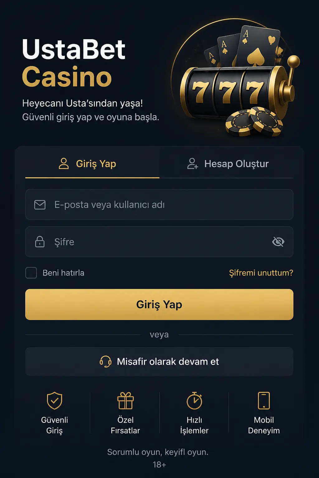 UstaBet Casino screen 3